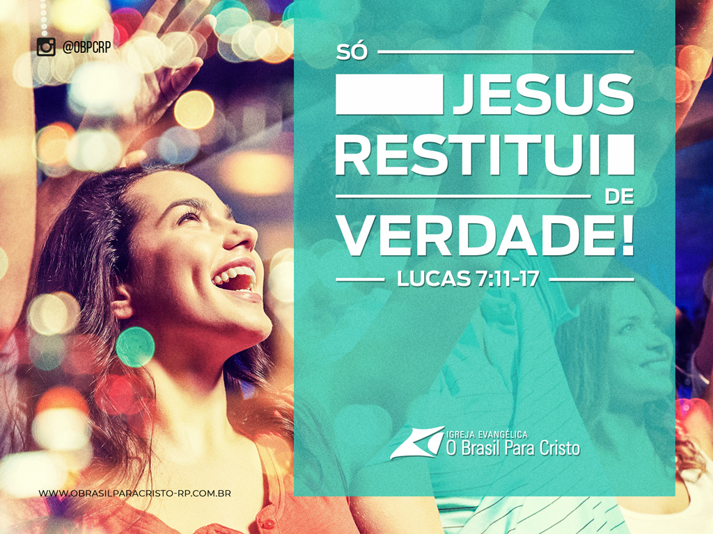 Wallpaper da Campanha Só Jesus Restitui de Verdade!